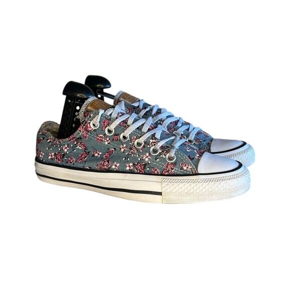 Womens Converse All Star CTAS Low Pink Rose Sneakers Size 8 Red Blue White - Picture 3 of 6